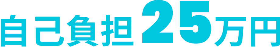 自己負担25万円